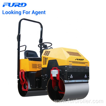 Road Roller With CE 1Ton Self-propelled Vibratory Roller